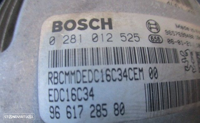 Centralina 9661728580 0281012525 9653667680 9641551180 PEUGEOT 206 VAN 2006 1.4HDI 70CV 3P BRANCO ORIGINAL - 5