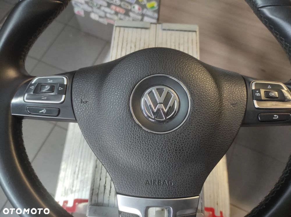 KIEROWNICA 3 RAMIENNA SKÓRA SKÓRZANA MULTIFUNKCJA R LINE VW TIGUAN PASSAT B6 B7 CC SIROCCO CADDY GOLF 5 6 TOURAN EOS POLO 5 6 WYSYŁKA !!! - 5