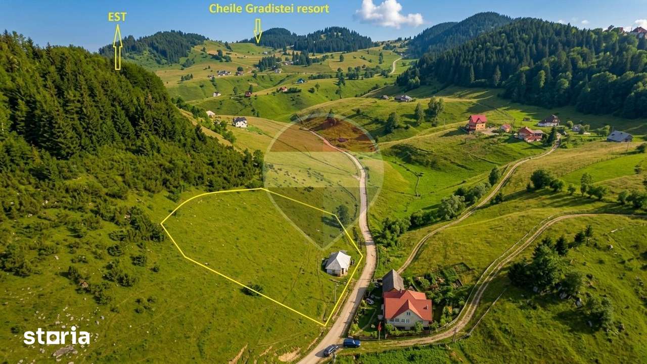 Casă + Teren Intravilan Fundata | Vedere Panoramică | Apă, curent - Imagine principală: 5/9