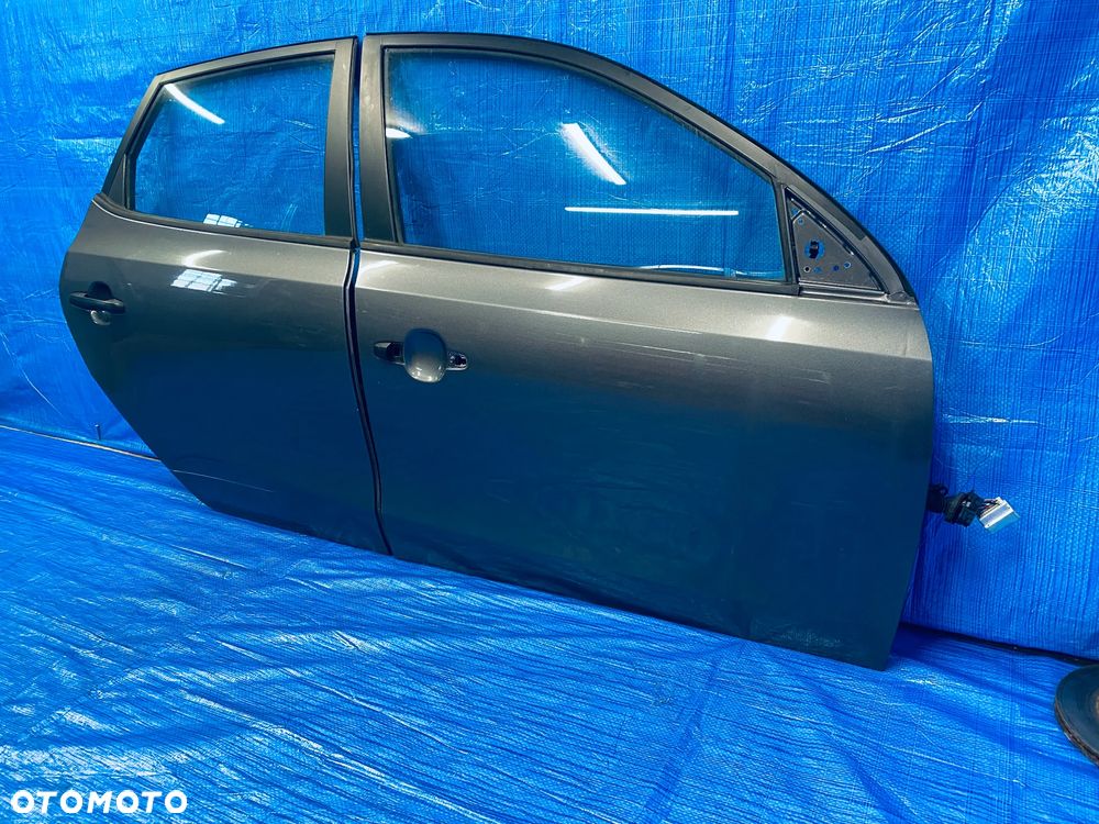 DRZWI PRAWE PRAWY PRZÓD PRZEDNIE TYŁ TYLNE KOMPLETNE HYUNDAI I30 HB 5-DRZWI 07-12R ; SZARE LAKIER 9A ORYGINAŁ EUROPA - 6