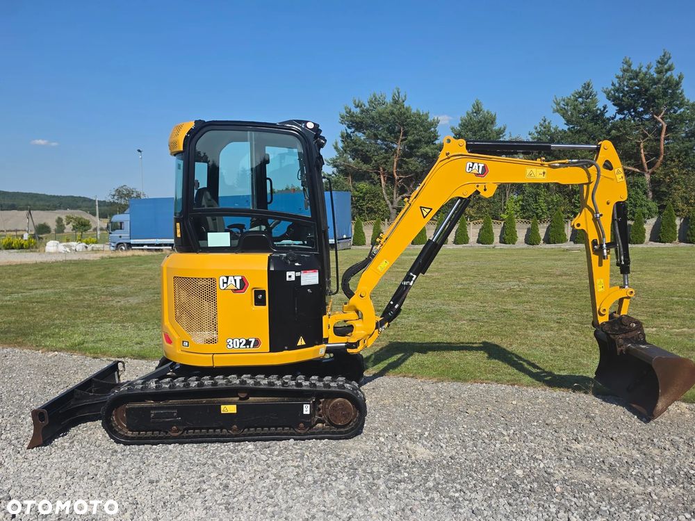 Caterpillar CAT 302.7 CR mini koparka szybkozłącze 3 łyżki piękna serwisowana 1 wł JCB sprowadzona w oryginale - 2