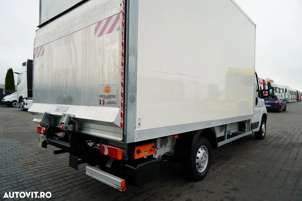 Fiat DUCATO 2.3 130 / CAROSERIE FURGON - 4,3 M / LIFT HIDRAULIC DHOLLANDIA - 750 KG / CUTIE DE VITEZE MANUALĂ / ROȚI SPATE DUBLE / IMPORTAT / - 15