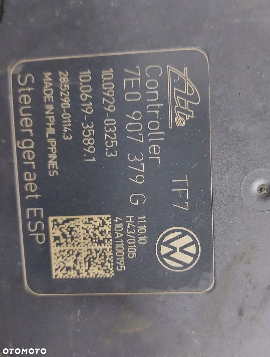 POMPA STEROWNIK ABS TRANSPORTER T5 2.0 TDI 7E0614517C 7E0907379G 2011-2014 - 7