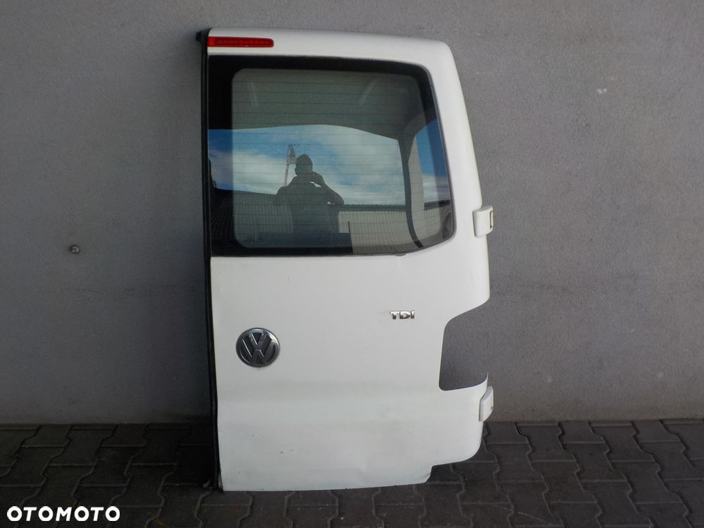 VW T5 T6 DRZWI SKRZYDEŁKOWE TYŁ TYLNE PRAWE SZYBA - 1