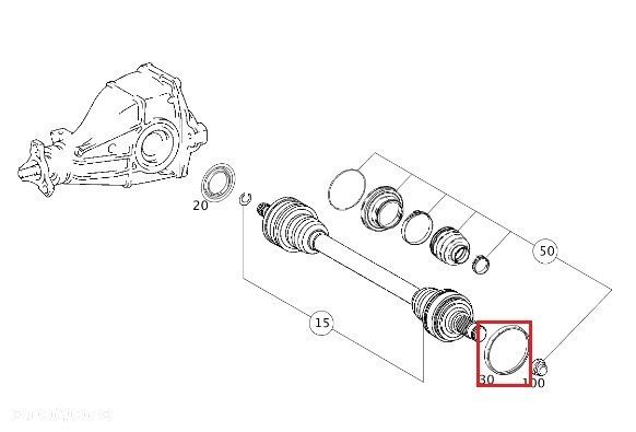 MERCEDES C-KLASA W203 S-KLASA W220 Pierscien ABS - 3