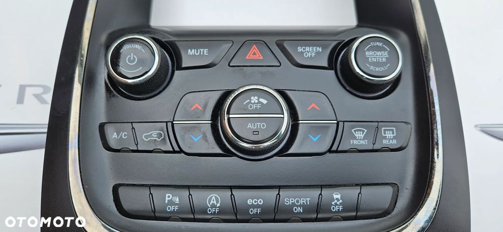 Dodge Durango 2017-2020 Panel klimatyzacji AC Panel sterowania nawiewem P68333643AA Ramka wyświetlacza radia MAŁY WYŚWIETLACZ - 4