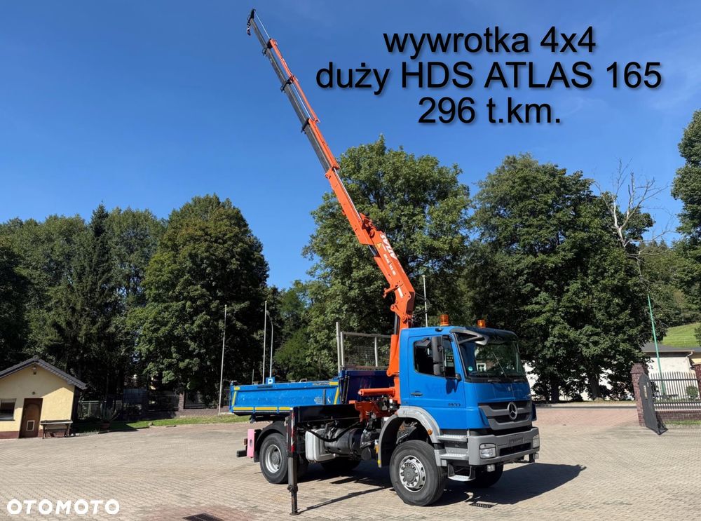 Mercedes-Benz 1833 AXOR AK wywrotka 4x4 3-str. z dużym HDS ALTAS 165.2 - 1