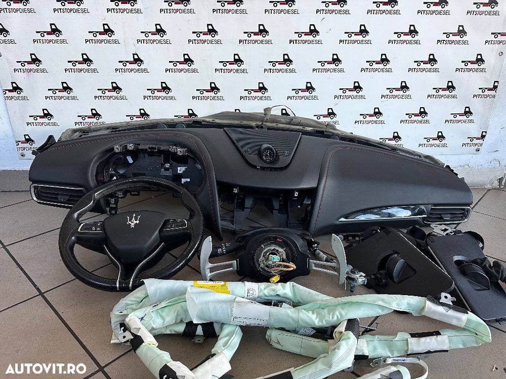 Kit Airbag complet MASERATI LEVANTE plansa bord volan centuri cortina airbag padele 2016 2017 2018 2019 2020 - 7