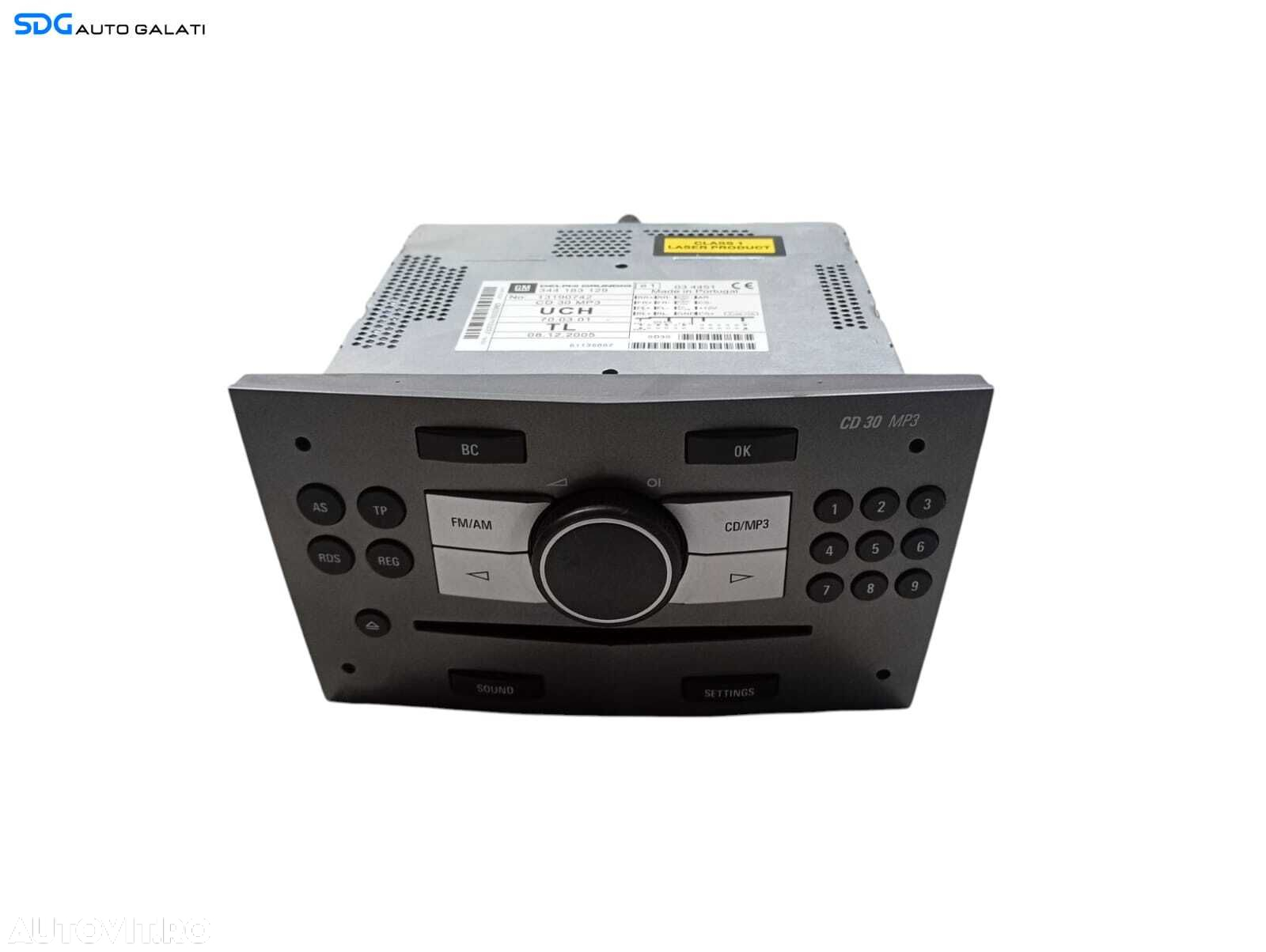 Unitate Radio CD Player CD30 MP3 Opel Zafira B 2005 - 2011 Cod 13190742 [LC0856] - 6