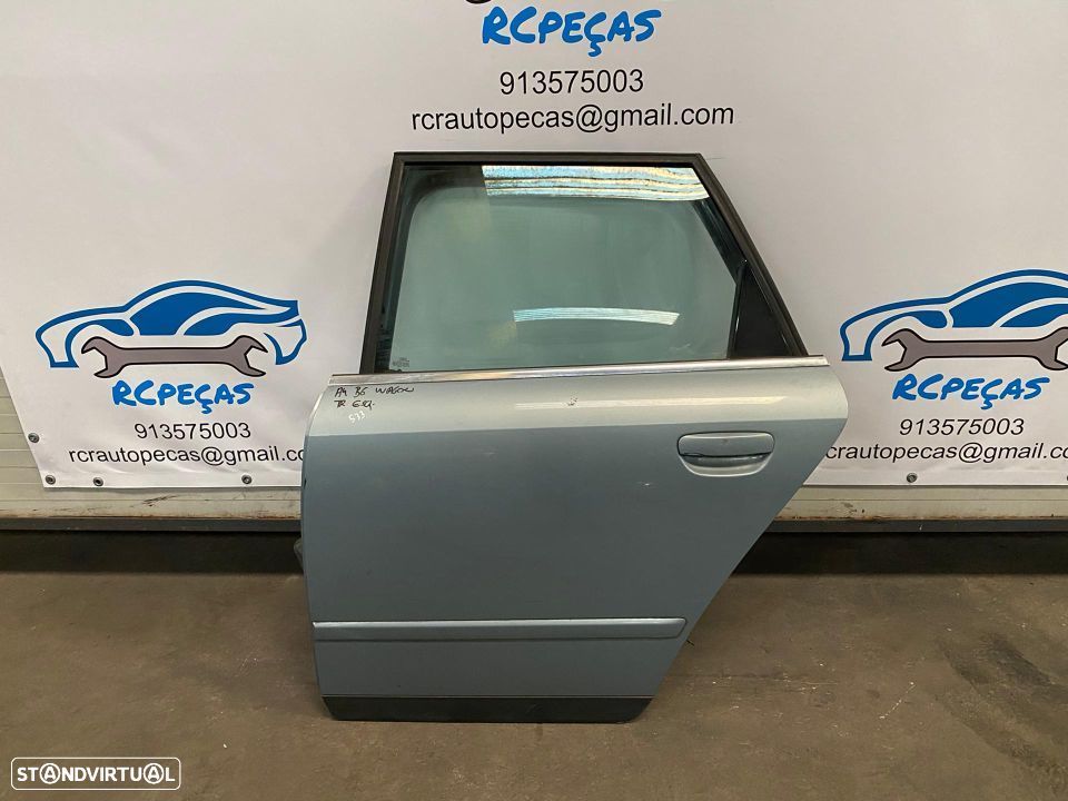 PORTA TRASEIRA TRÁS ESQUERDA AUDI AUDI A4 B6 AVANT CARRINHA FECHO ELEVADOR MOTOR PUXADOR VIDRO - 1