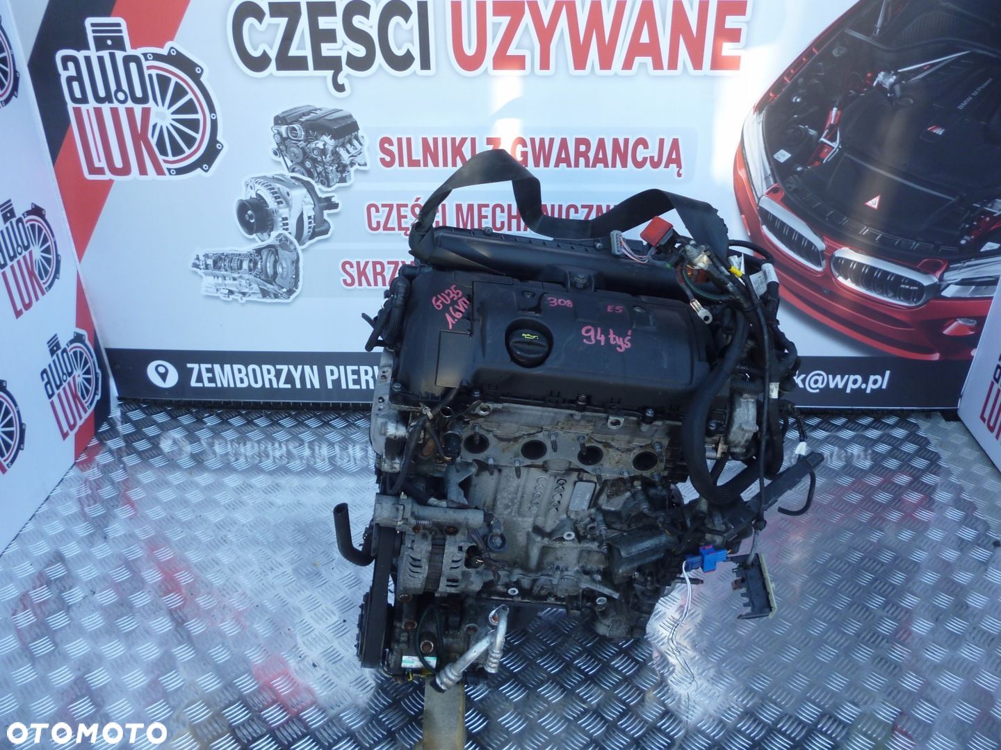 SILNIK PEUGEOT 308 1.6 VTI GU35 5FS EURO5 11r. 94 TYS CZUJNIK CIŚNIENIA - 1