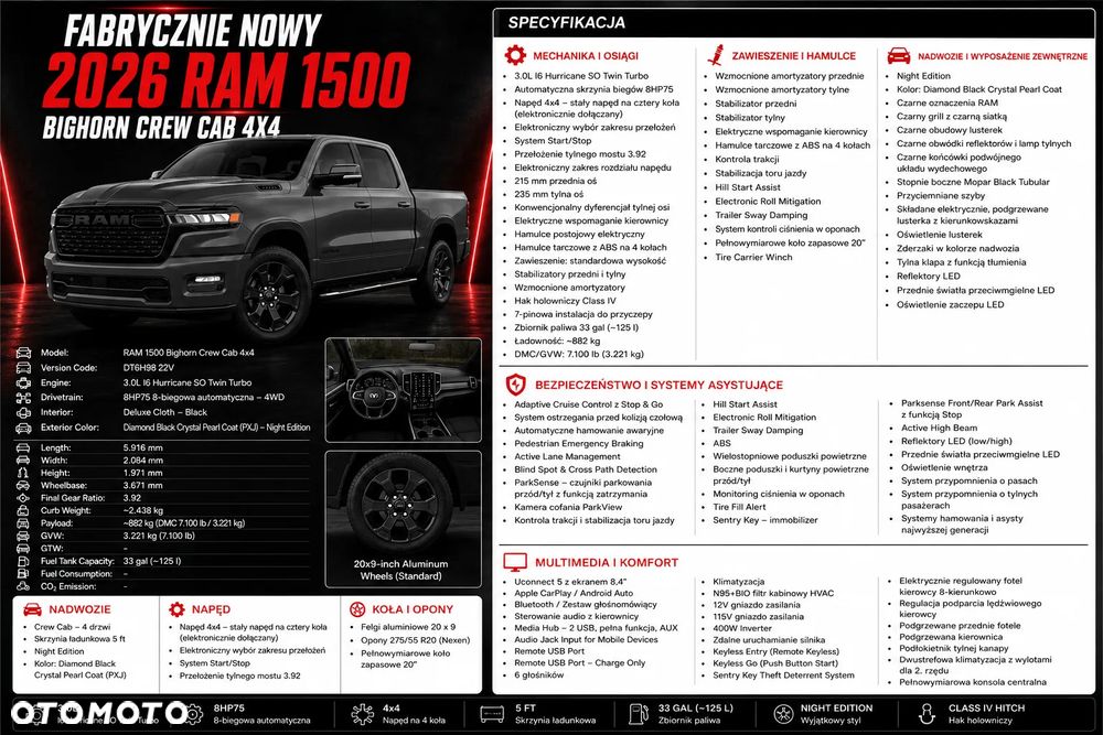 RAM 1500 Big Horn Night - 2