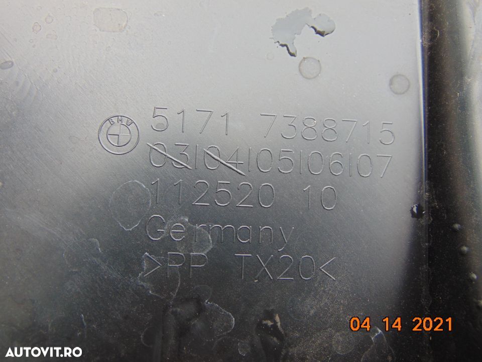 Scut frontal dreapta BMW g30 G31 G32 G38 scut capac sub bara bmw seria 5 - 4