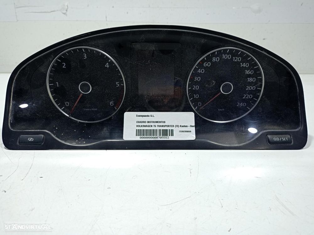 QUADRANTE VOLKSWAGEN T5 TRANSPORTER FURGÓNCOMBI 7E - 1