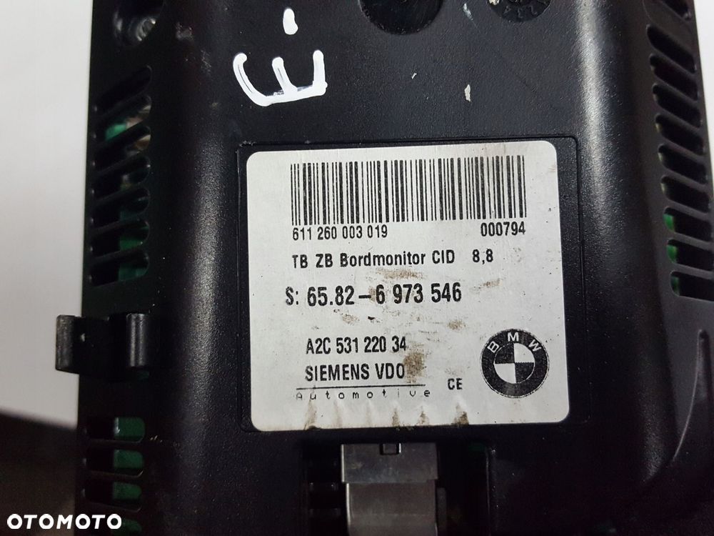 BMW 5 E60 E61 03-06r WYŚWIETLACZ MONITOR NAWIGACJI 6973546 - 3