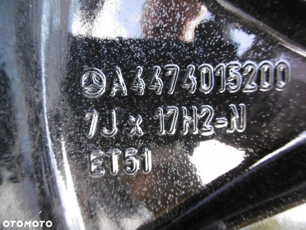 mercedes vito, v-klasa w447 - felga 7jx17h2-n et51 5x112 - 4