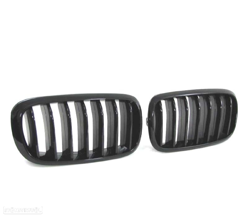 GRELHAS BMW X5 F15 X6 F16 13-18 PRETO BRILHANTE LOOK M PERFORMANCE - 4