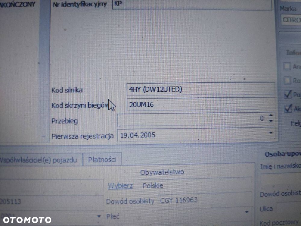 SILNIK DIESEL + POMPA WTRYSKI TURBO CITROEN JUMPER I lift 2.2 HDI 4HY - 5