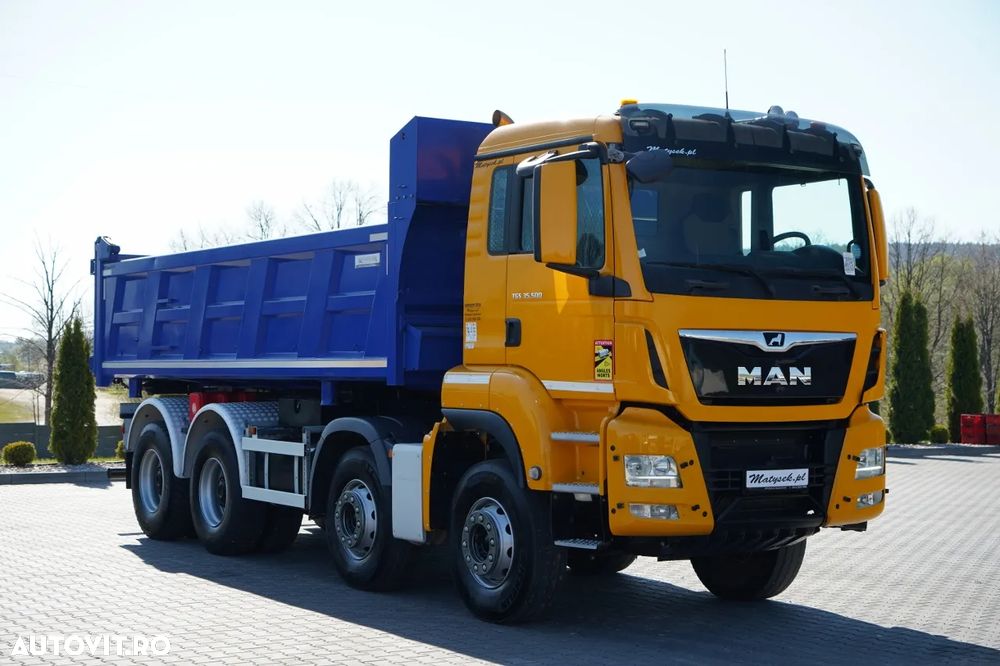 MAN TGS 35.500 / 8x4 / BASCULANTE / HYDROBURTA / BORDMATIK / NAVI / 2019 - 15