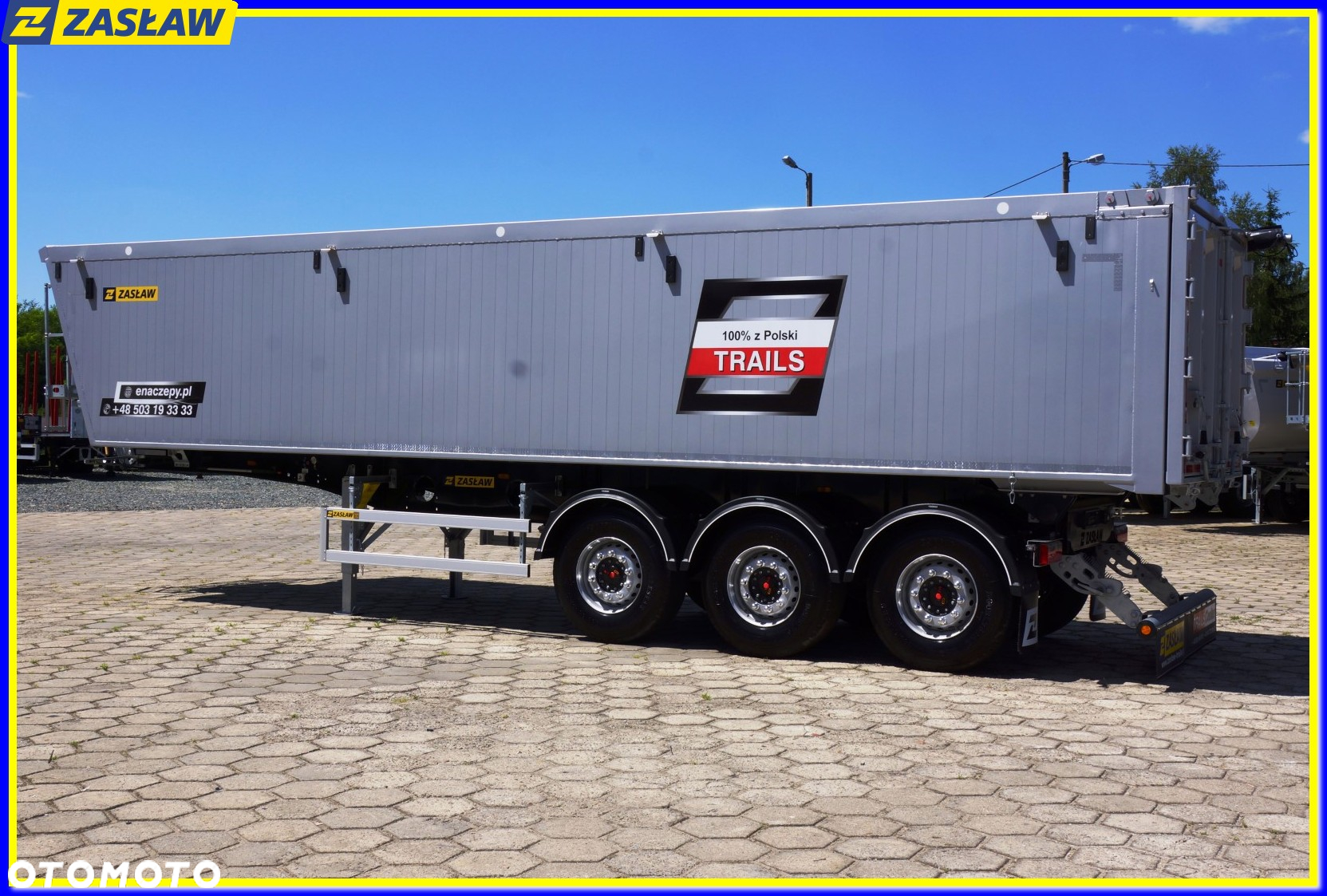 Zaslaw 45 m³ / 9,70 m naczepa wywrotka LIGHT KL-DRZWI!! - 12