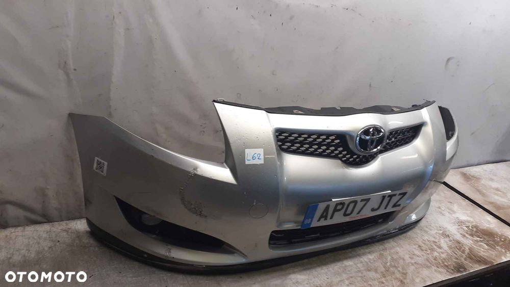 } ZDERZAK PRZÓD PRZEDNI TOYOTA AURIS I 1 1C0 SREBRNY HALOGENY DO MALOWANIA ! - 4