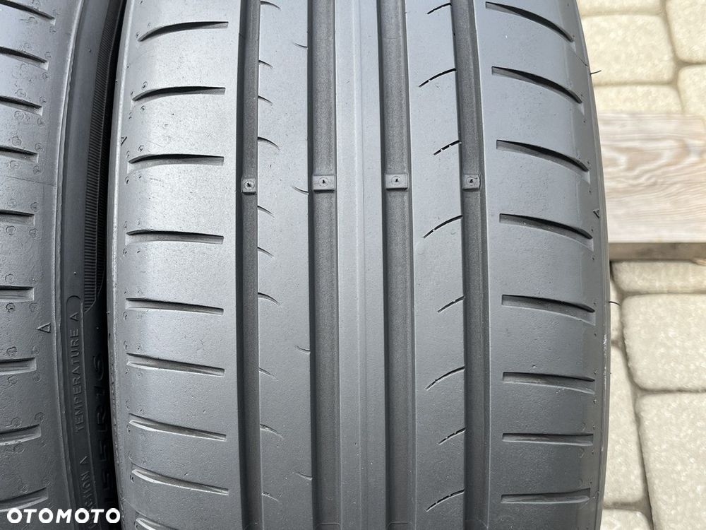DWIE LETNIE OPONY DUNLOP 205/55 R16 91W  6,5 MM BIEŻNIKA LATO R16 - 2