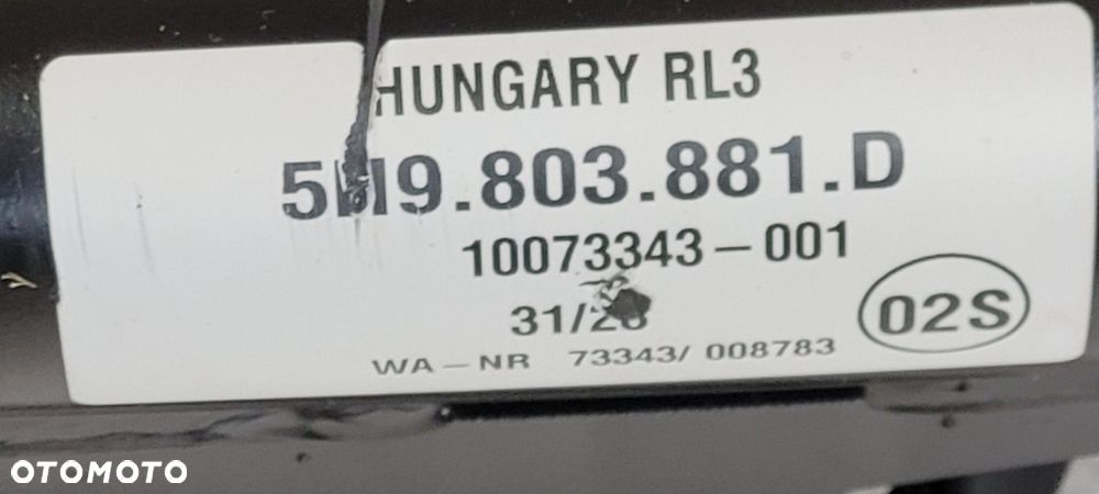 HAK HOLOWNICZY VW GOLF VIII KOMBI 2019- 5H9803881D - 7