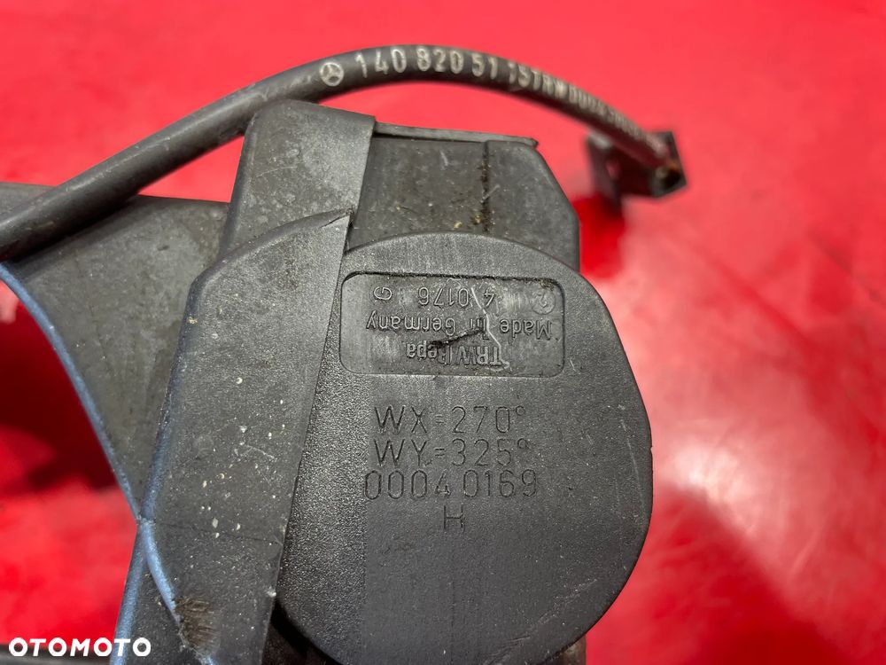 Mercedes  W140 PAS BEZPIECZEŃSTWA TYŁ ŚRODKOWY A1408601685 - 4