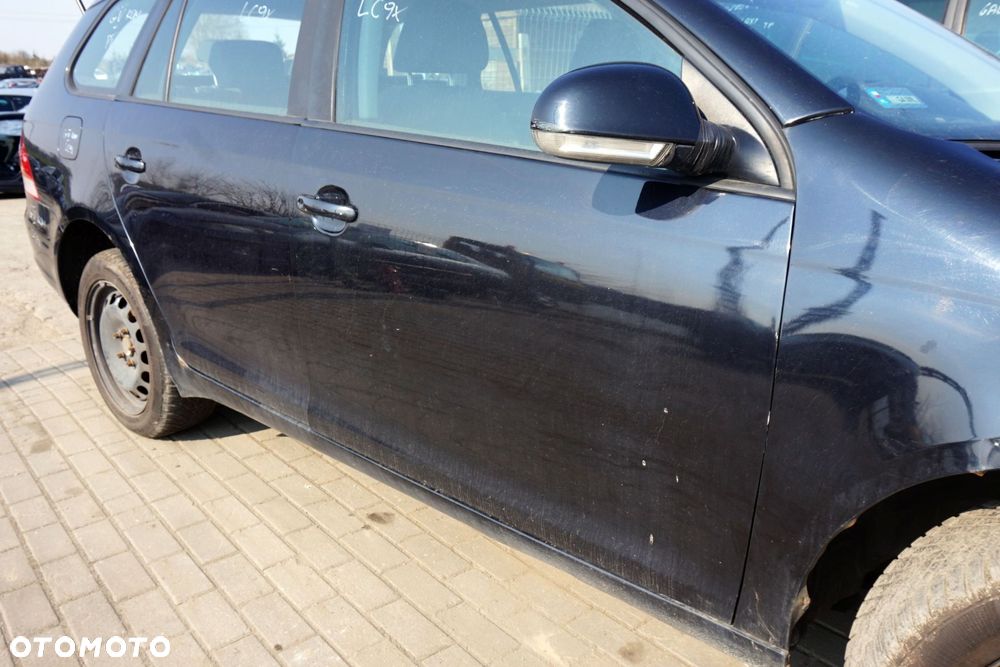 DRZWI PRZEDNIE PRAWE GOLF V KOMBI LC9X  CZARNY VOLKSWAGEN 2003-2009 - 4