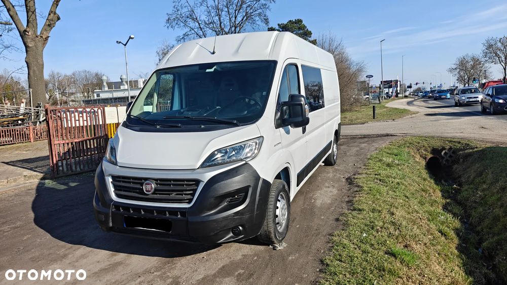Fiat Ducato  Brygadówka 7 osób L3H2 klimatyzacja nawigacja ledy hak kamera cofania DOKA