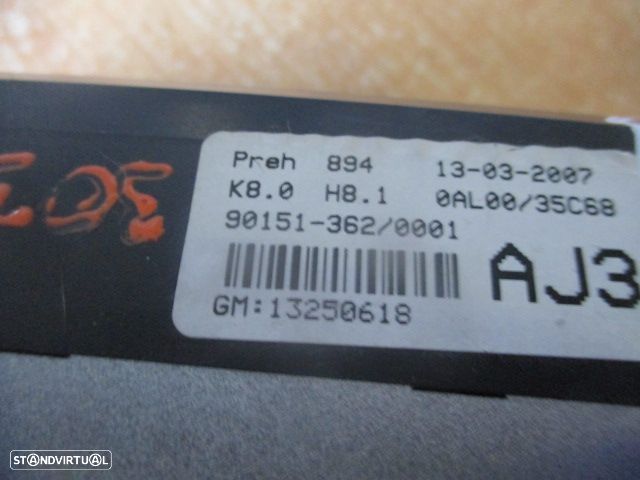 Comando Sofagem 13250618 OPEL ASTRA H 2007 1.9Cdti   5P CINZA ESCURO Preh - 5