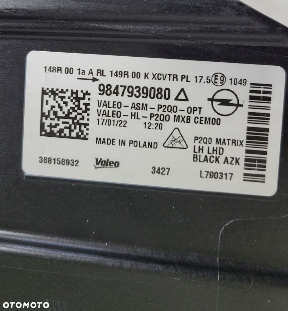 LAMPA LEWA PRZÓD OPEL MOKKA B II 2020- INTELLI LUX MATRIX - 9