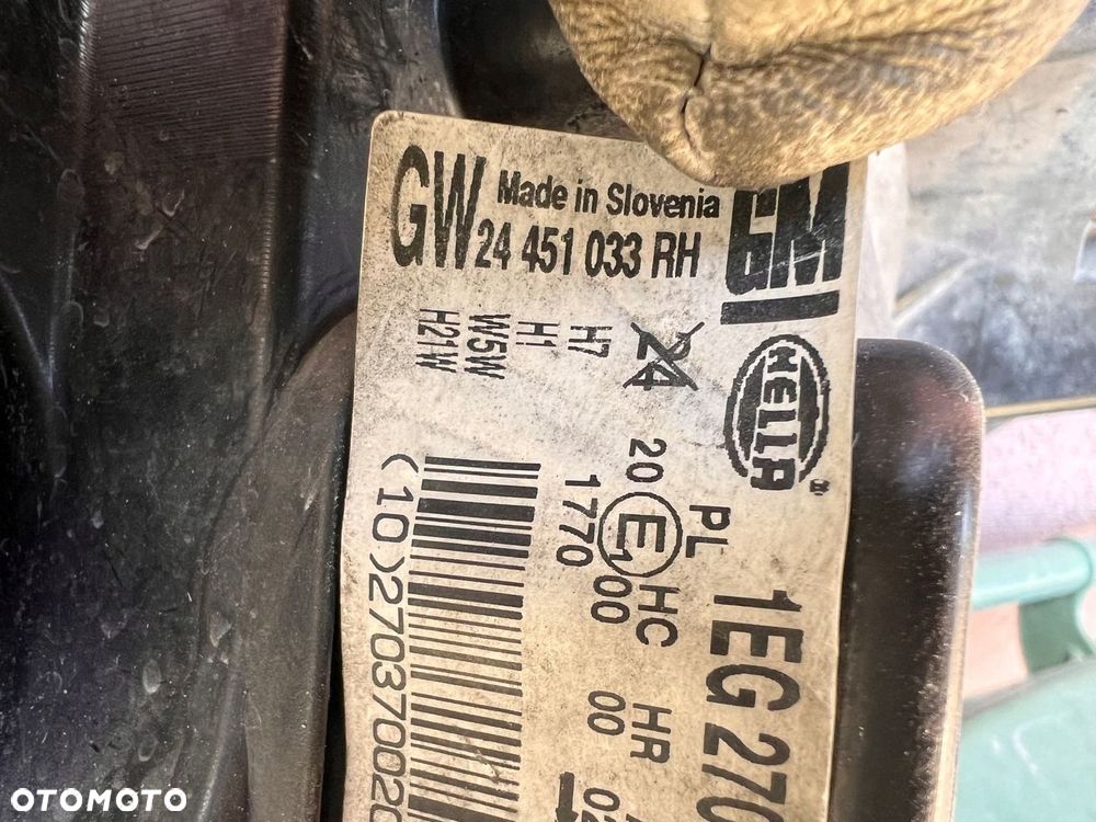 Lampa przednia OPEL ASTRA III H KOMPLET EUROPA ORYGINALNE HELLA - 10