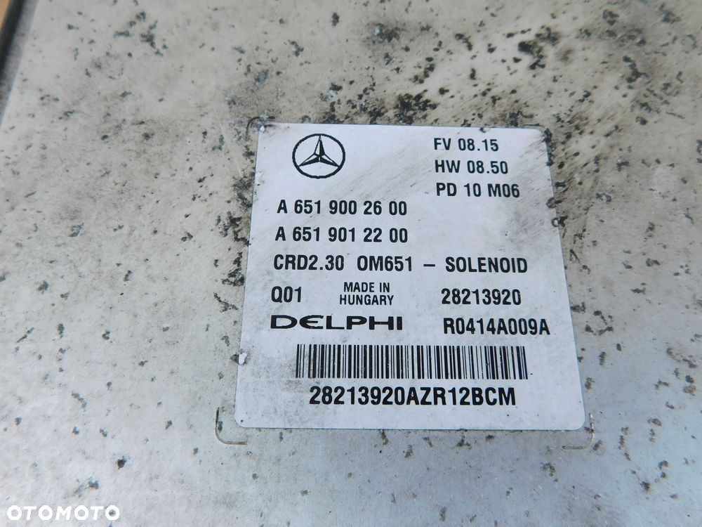 Komputer Sterownik Silnika Sprinter 906 2.2 CDI A6519002600 Automat OEM - 2