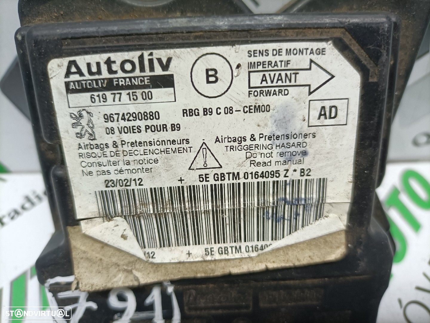 Centralina Airbags Peugeot Partner Caixa - 2