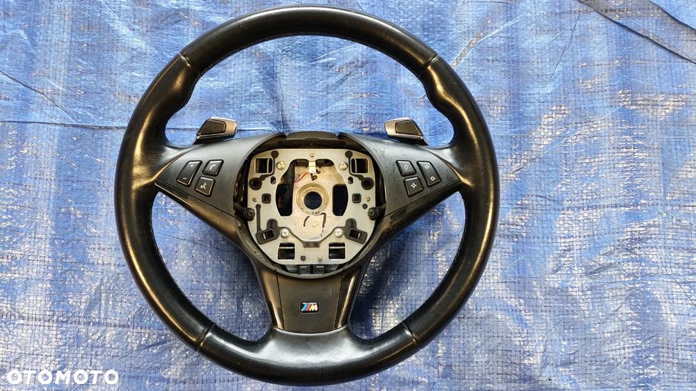 KIEROWNICA ŁOPATKI LEWAREK GAŁKA ZMIANY BIEGÓW WYBIERAK KOMPLET ZESTAW 9204093 BMW E60 E61 E63 E64 LCI LIFT SPORT M-PAKIET - 2