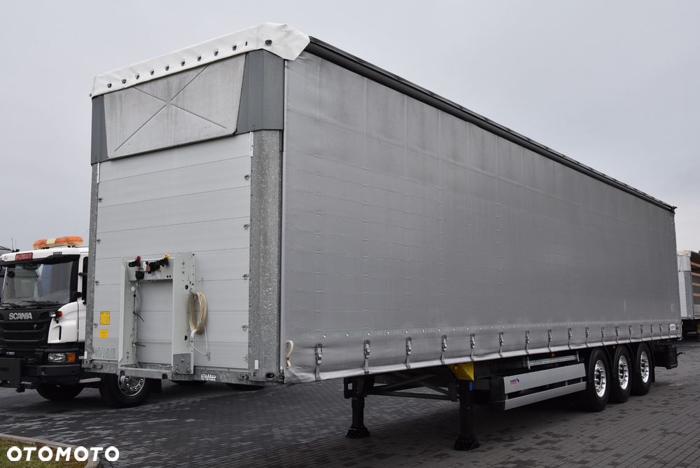 Schmitz Cargobull FIRANKA / STANDARD / COILMULDA / ALU-FELGI / DACH PODNOSZONY 21/22r REJ. / PLANDEKA WZMACNIANA OE SCHMITZ / OŚ PODNOSZONA  !!! JAK NOWA !!! - 1