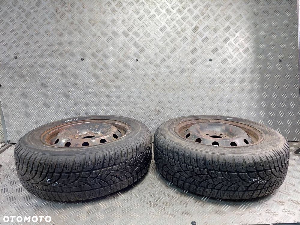 KOŁO OPONA + FELGA KOMPLET 2 SZT 195/65R15 DUNLOP SP WINTER SPORT - 1