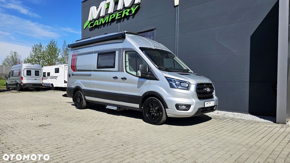 Giottiline LIMITOWANY GIOTTIVAN 60FT RAPIDO gr. SOLARY 300W / LIFEPO4 150AH / HAK / PLATFORMA NA ROWERY / WENTYLATOR DACHOWY FORD TRANSIT - 2