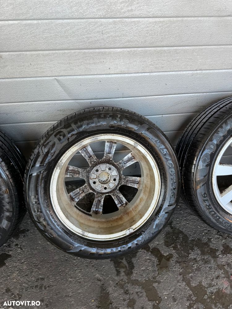 Set 4 Jante Aliaj Originale Subaru 16" - 5x100 - Forester, Legacy, Impreza Anvelope de vară - 7