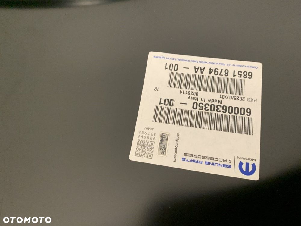 NOWY ORYGINALNY LEWY  PRZEDNI BŁOTNIK FIAT PUNTO 05-18 LEWA PRZÓD 68518794AA - 5