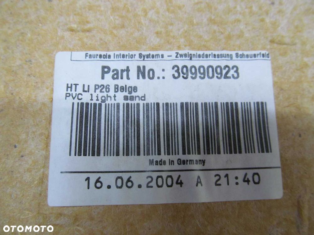 VOLVO V70 XC LIFT TAPICERKA BOCZEK DRZWI TYL SKORA JASNY 39990923 99-07 - 8