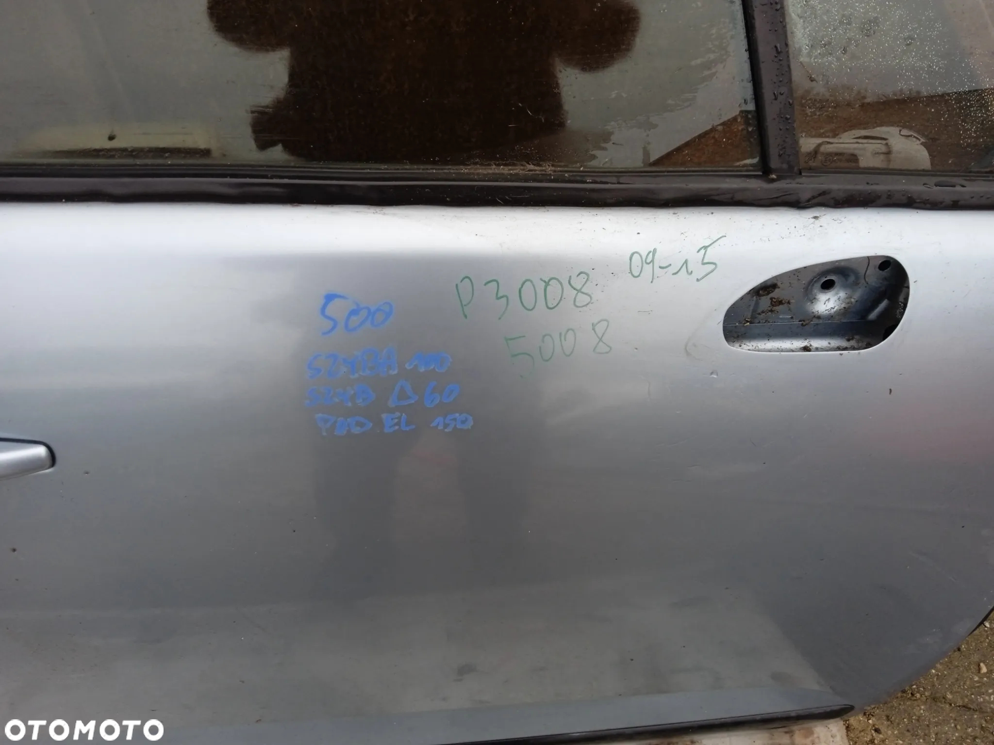 DRZWI PEUGEOT 3008/5008 PRAWE PRZEDNIE 09-16 SZYBA PODNOŚNIK ELEKTRYCZNY ZAMEK - 5