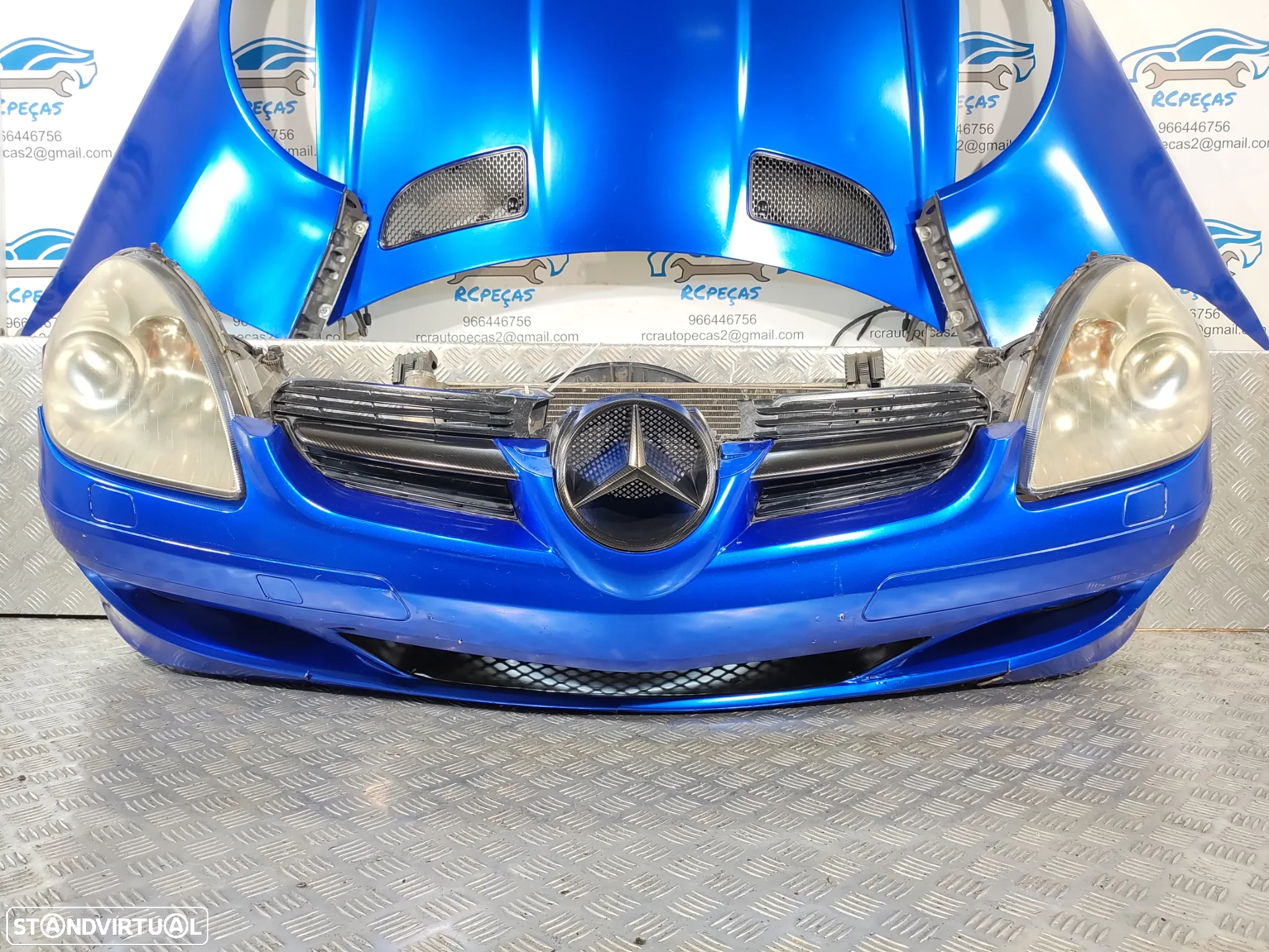.FRENTE COMPLETA MERCEDES BENZ SLK R171 CAPOT PARACHOQUES GUARDA-LAMAS OTICAS RADIADOR VENTILADOR FRENTE FIBRA REFORÇO - 4