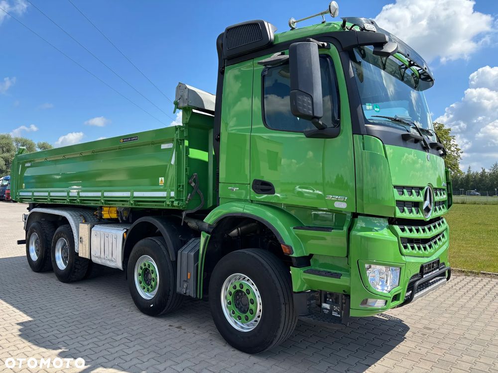 Mercedes-Benz AROCS 3251 8x4 Hydroburta Meiller Kiper (3248, 3243, 3245, 3246) bezwypadkowy z Niemiec, TOP stan . gotowy do pracy. - 5
