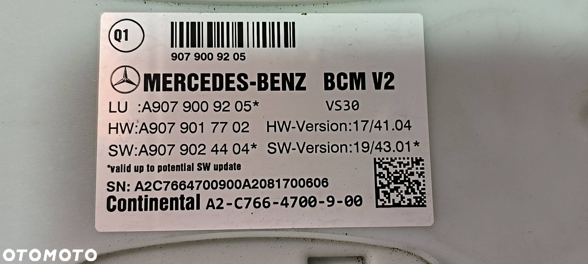 MODUŁ MERCDES-BENZ SPRINTER 907 A9079017702 - 5