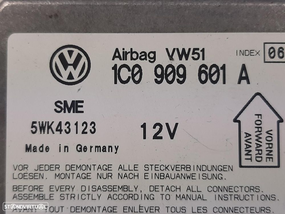 CENTRALINA AIRBAG SKODA FABIA I COMBI 2000 -1C0909601A - 2