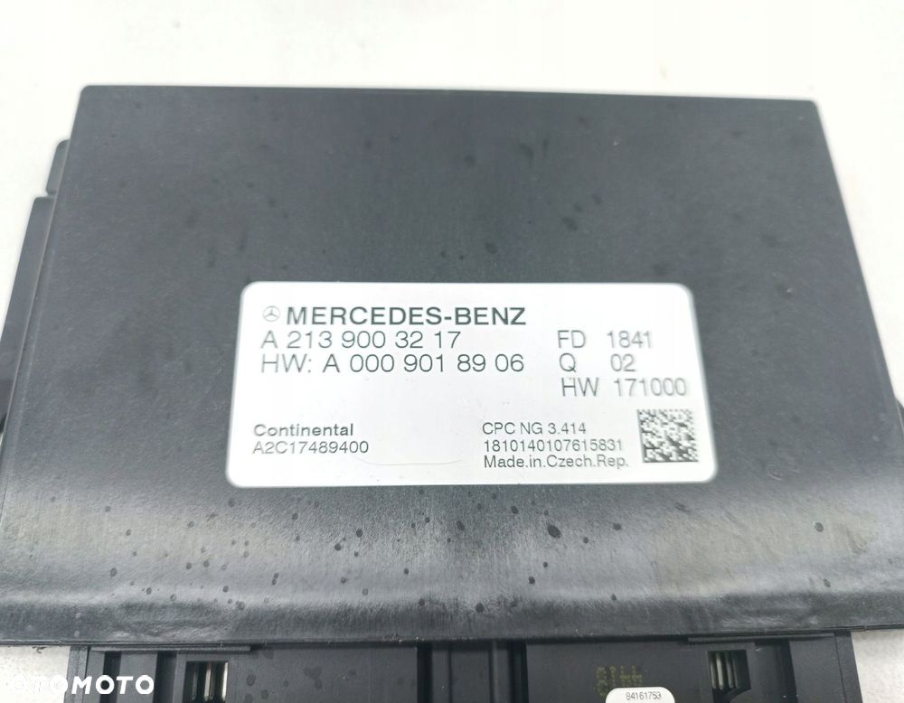 STEROWNIK SKRZYNI BIEGÓW MERCEDES C220D W205 2.0 CDI A2139003217 - 2
