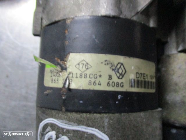 Motor De Arranque D7E1 865213864608G RENAULT CLIO 2 1999 1.2I RENAULT CLIO 2 1998 1.2I 60CV 5P PRETO - 3