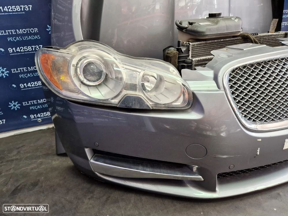 Frente completa usada JAGUAR XF X250 2.7D parachoques guardalamas capot oticas radiadores - 4